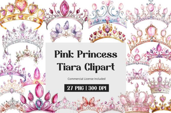 Download Pink Princess Tiara Clipart - Pink Collection