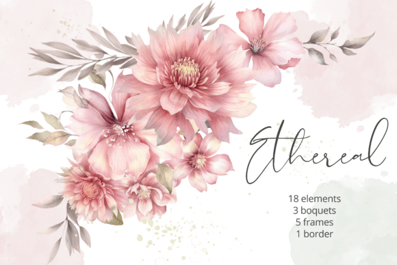 Download Watercolor Pink Flowers PNG Clipart - Pink Collection