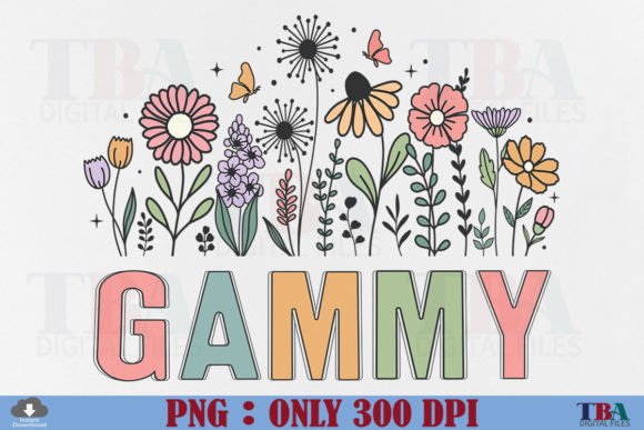 Download Gammy PNG Sublimation Mothers Day Floral - Gammy Collection