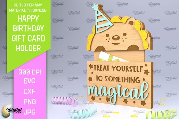 Download Birthday Gift Card Holder Laser Cut - Card Collection