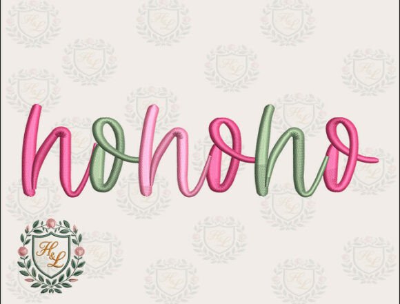 Download Pink Ho Ho Ho Christmas Embroidery Files - Pink Collection