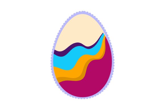 Download Easter Egg Graphic Scalloped Edge - Premium Resources