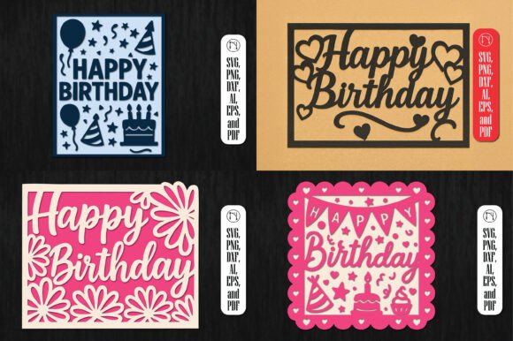 Download Cricut Birthday Gift Card SVG Bundle - Card Collection
