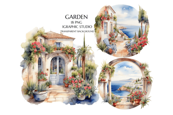 Download Sea View Illustration Png, Mediterranean - View Collection