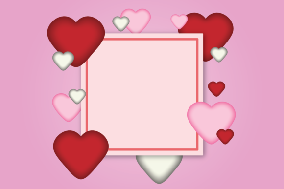 Download Valentine Background Pink Frame - Pink Collection