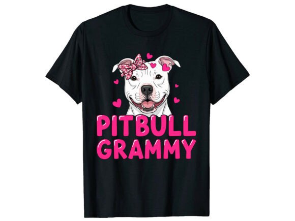 Download Pitbull Dog Gammy T-Shirt Svg - Premium Resources