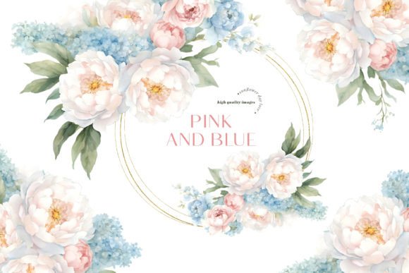 Download Blue and Pink Flowers Clipart - Pink Collection