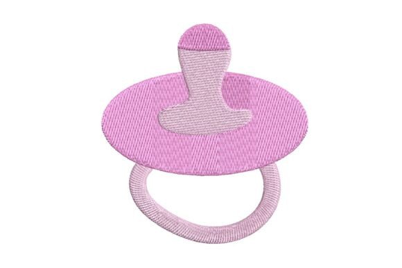 Download Pink Baby Pacifier Embroidery Design - Pink Collection