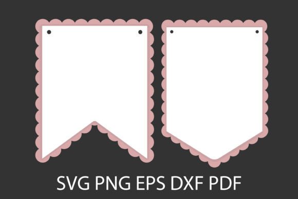 Download Flag Garland, Scalloped Edge Banner, - Scalloped edge Collection