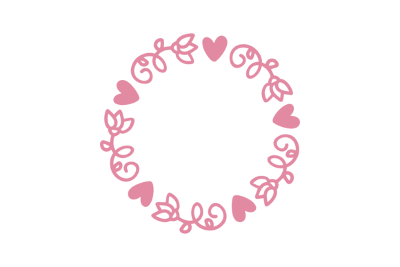 Download Pink Heart Monogram Frame - Pink Collection
