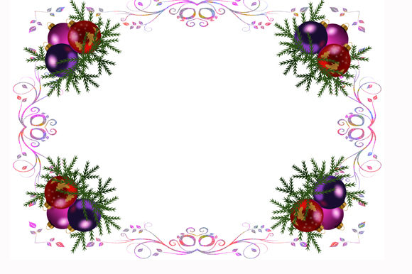 Download Christmas Pink Frame Background Xmas - Pink Collection