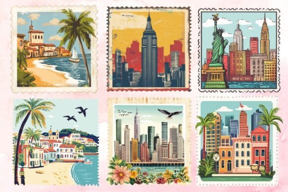 Download Summer Cities Postcard Clipart - Card Collection