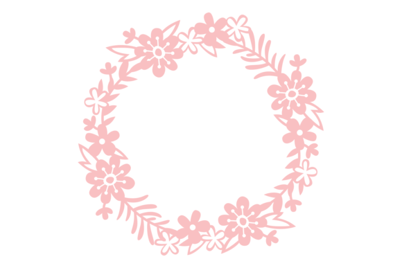 Download Pink Floral Monogram Frame - Pink Collection